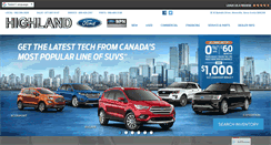 Desktop Screenshot of highlandfordsales.com